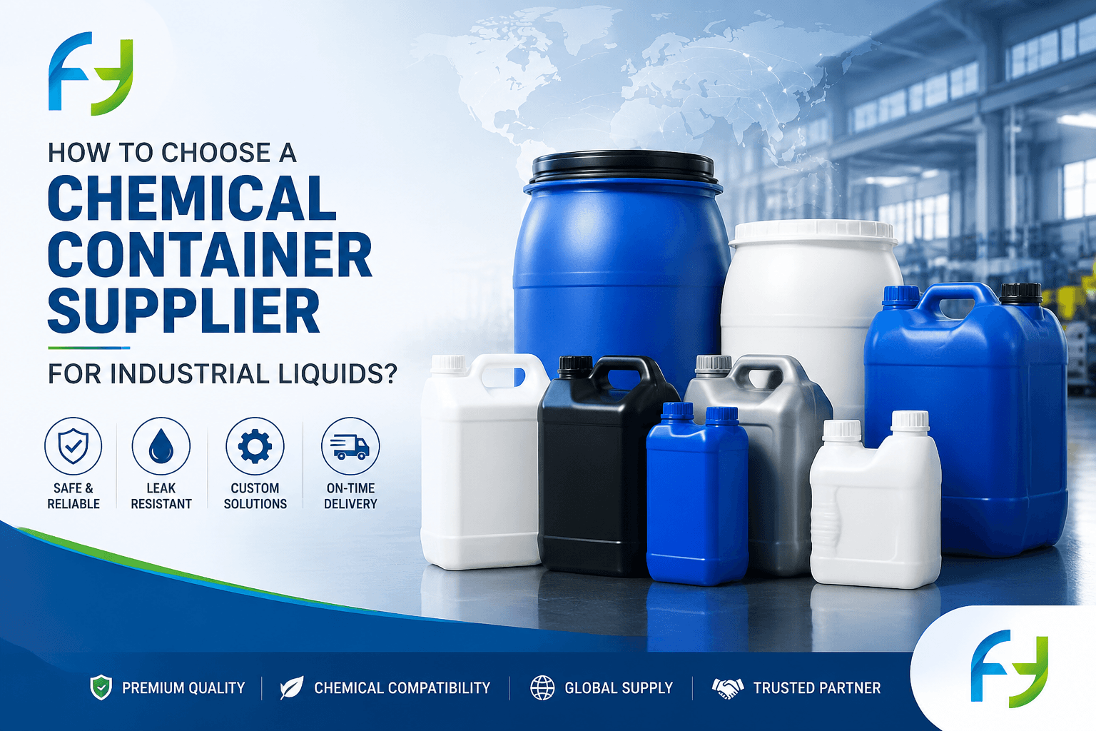 How to Choose a Chemical Container Supplier for Industrial Liquids?